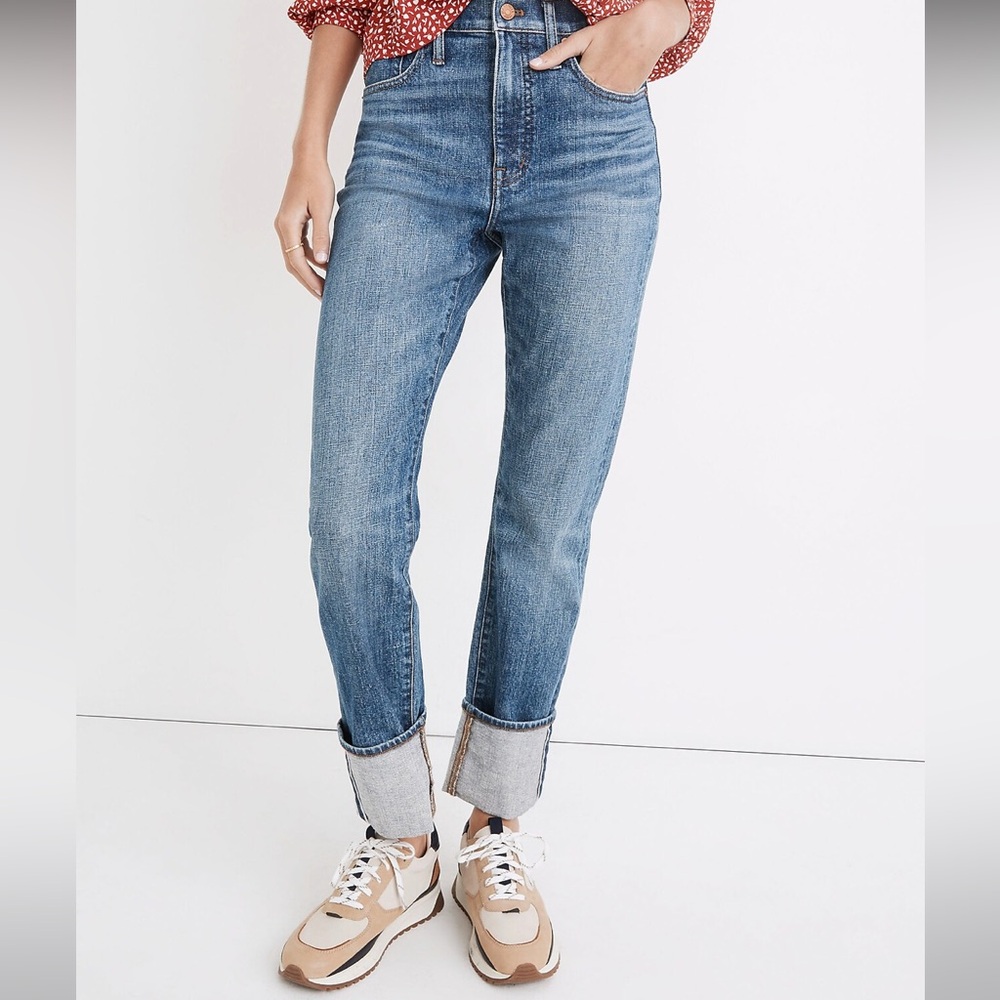 NWOT Madewell Petite Classic Straight JeansSelvedge Edition Japanese Denim SZ 24